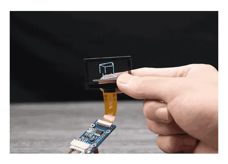 1.51 Inch Transparent Display Module Built-in SSD1309 Chip Screen Driver Communication