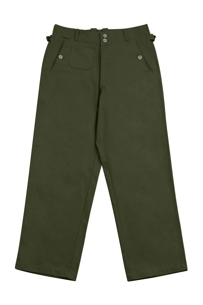 GUTJ-003 WW2 German DAK/Tropical Afrikakorps Kriegsmarine Olive Trousers