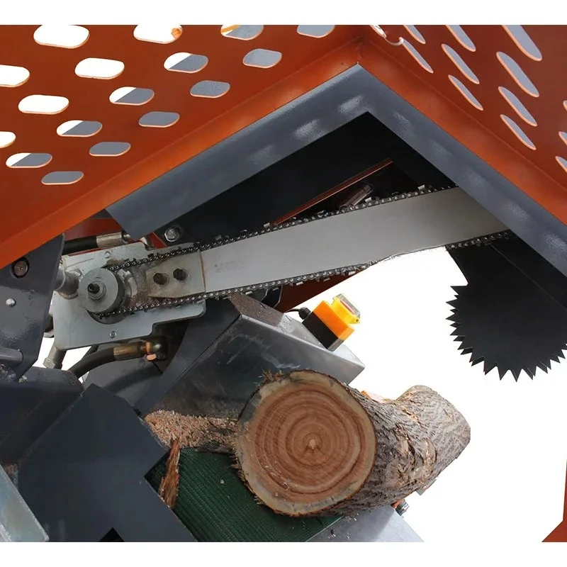 Customized 30T Powered Firewood Processor Machine For Skid Steer Hydraulic Log Processor For Wood Timber Cutting Machine