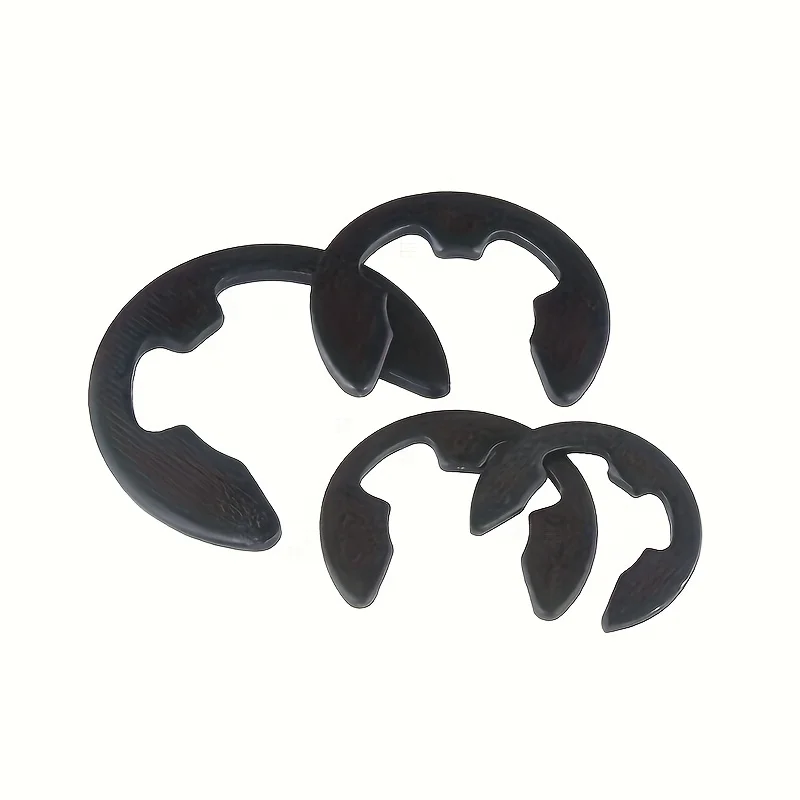 120PCS Carbon Steel E-Type Snap Shaft E-Type Retaining Ring Snap Combination Kit, Used in Automotive and Other Fields