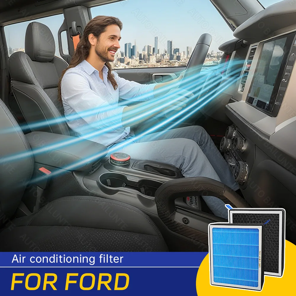 

1pcs For Ford Mustang Mach-E Explorer F-150 Escape Bronco Sport Car Air Filter Conditioner Replacement Kit Car Accessories