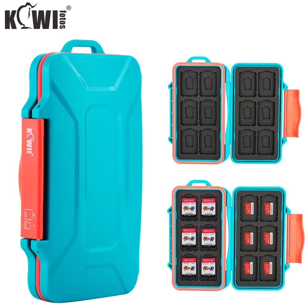 

24 Slots Game Card Case for Nintendo Switch Micro SD Card Case Holder Storage Box Organizer Waterproof Durable Shell Seal Ring