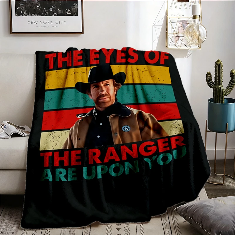 Chuck Norris Actor Flannel Blanket, Memorial Legend, Cowboy Hero Tribute, 1940-2026