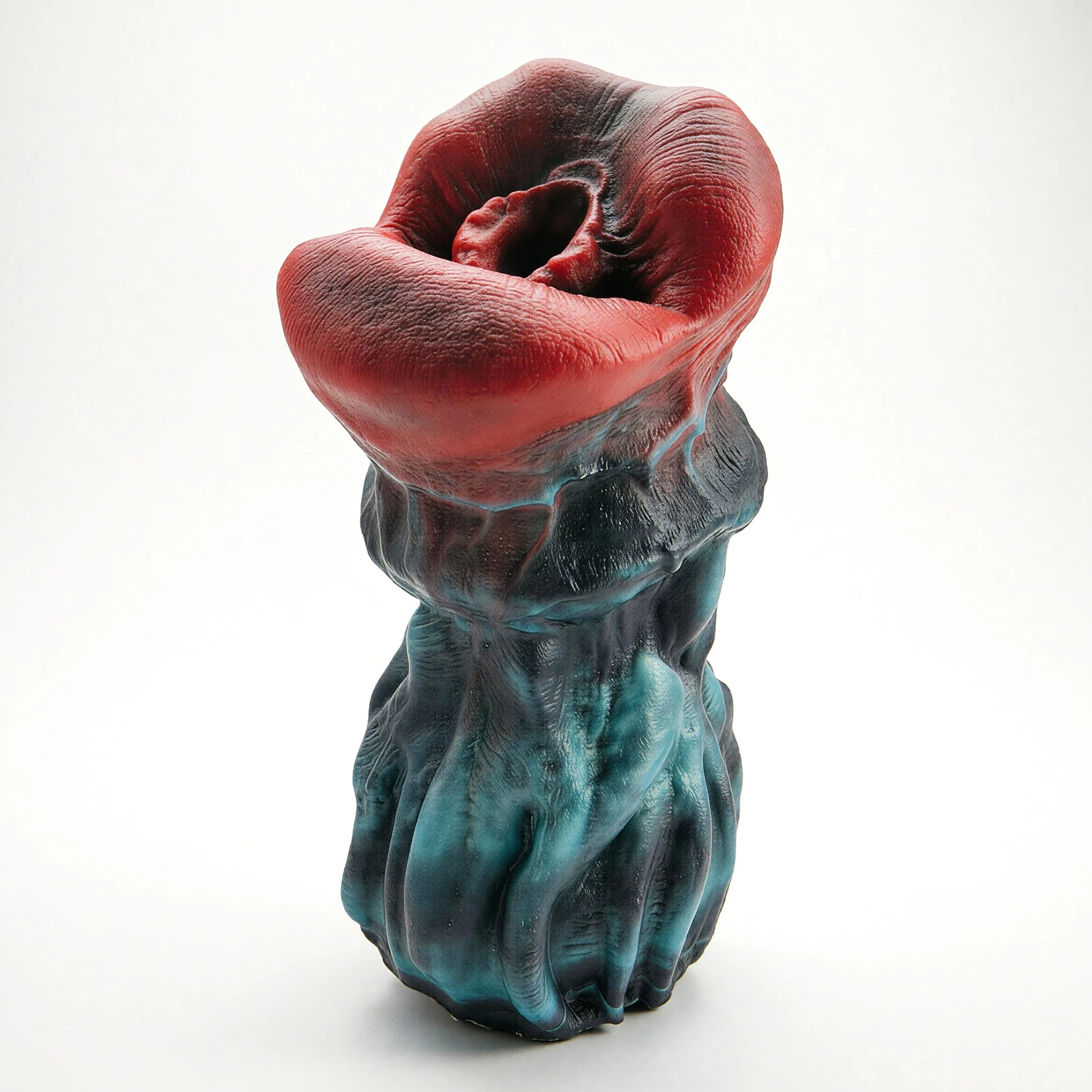 SHAZ Unique Monster Big Mouth Stroker, Realistic Lip Internal Texture, Gradient Two-Tone Soft Silicone, Adult Toy For Collection