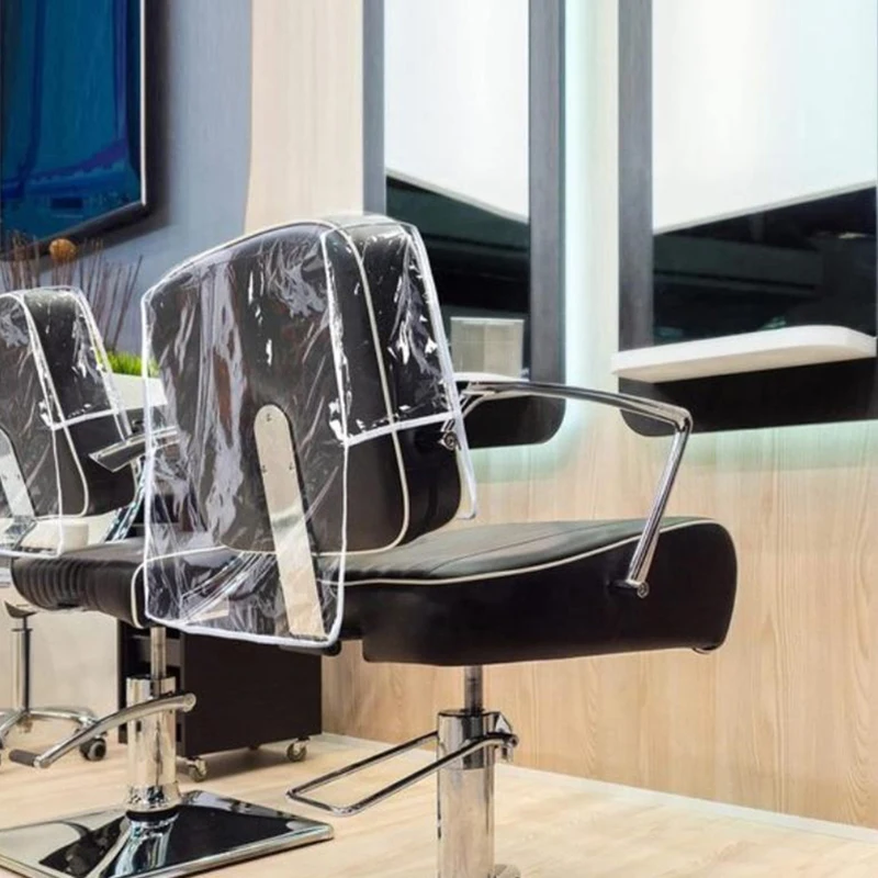 Salon Chair Cover Protectors Clear Square Waterproof Hairdressing Chair Back Covers Fit Standard Salon Chairs And Office Chairs