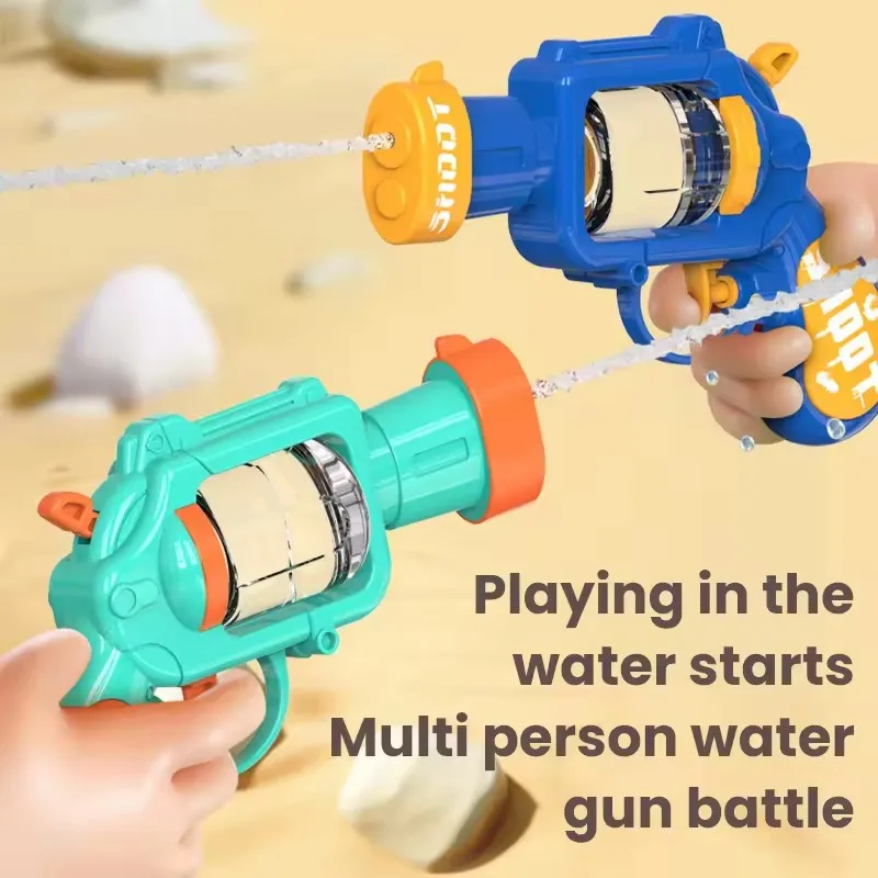 Pistolet à eau automatique, Mini Machine d'arrosage à pression d'eau, jeu de tir en plein air, plage, piscine, jouet de combat, cadeau d'anniversaire pour enfants