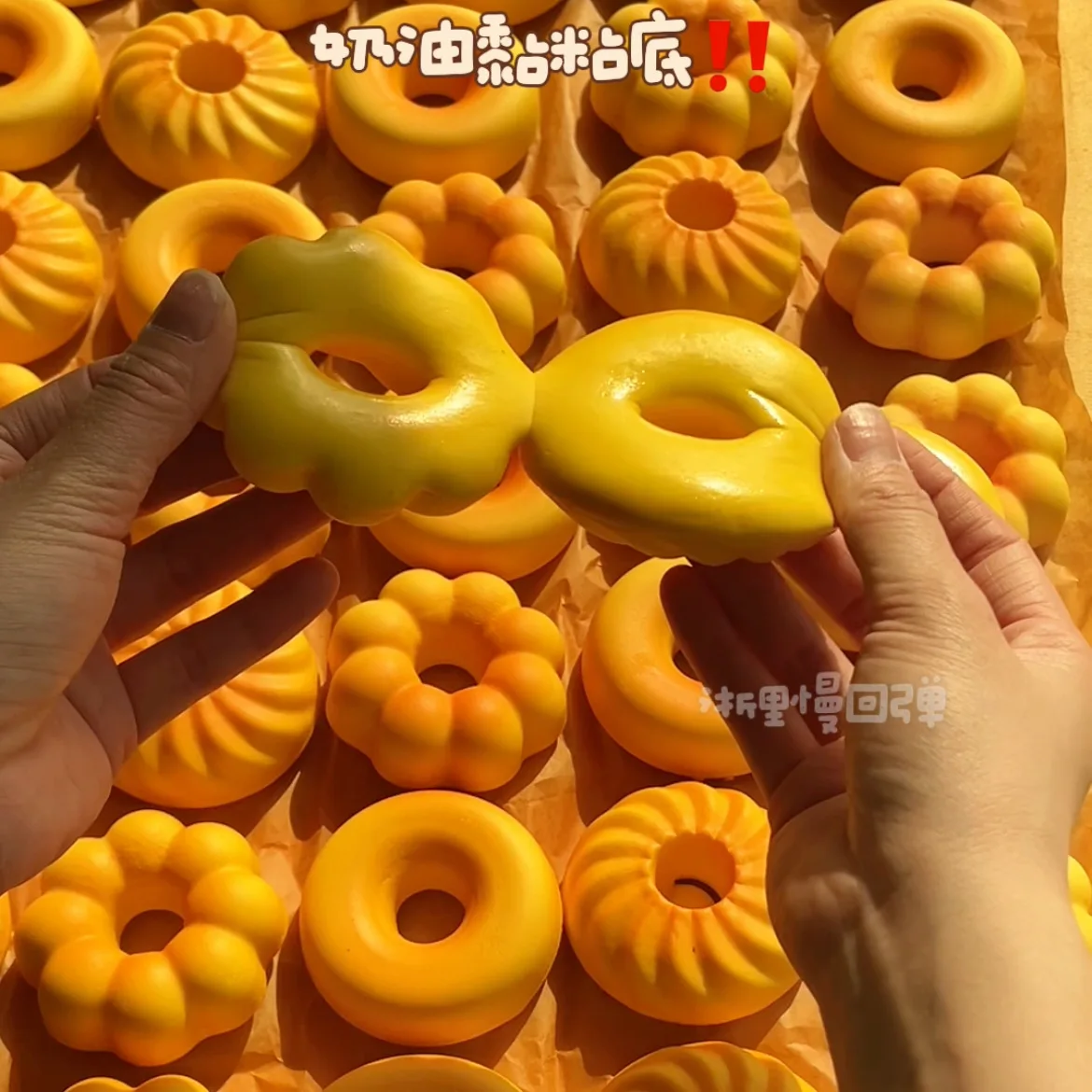 Bagnato Morbido Realistico Biscotto Ciambelle Pizzico Agitarsi Giocattolo Aumento Lento Agitarsi Agitarsi Giocattolo Anti-stress Divertente Spremere Squishy Giocattolo Regalo