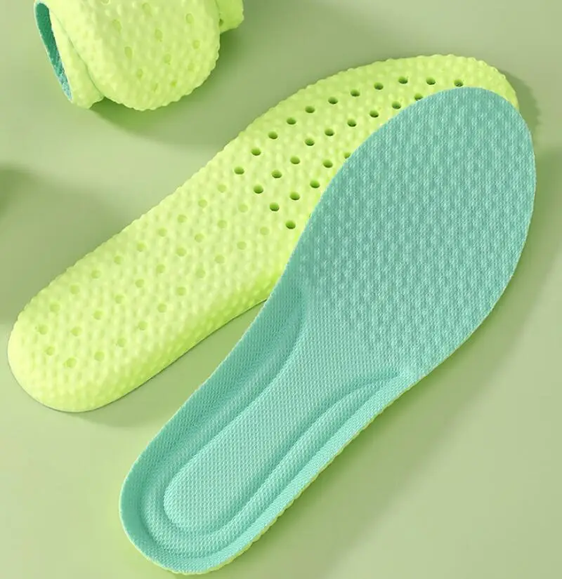 Insole Moisture absorbent deodorant latex sports breathable shoe pad Women's soft sole comfortable massage can be cut summer thi