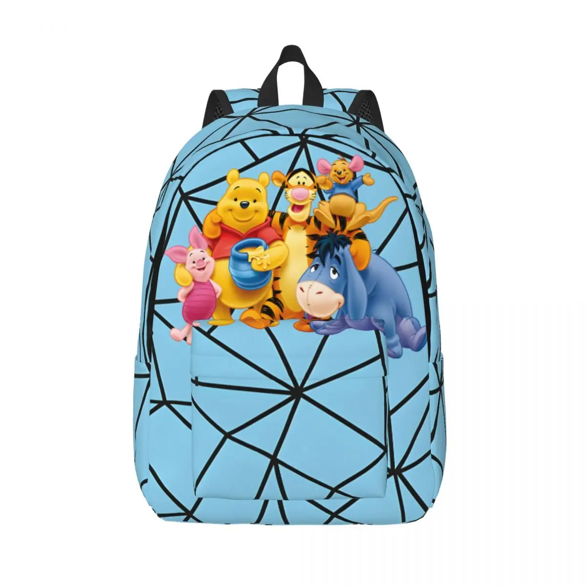 Hiking The Pooh Winnie Zipper Closure Fashion Disney Pooh Bear Winnie Laptop Bag Ladies Knapsack Birthday Gift