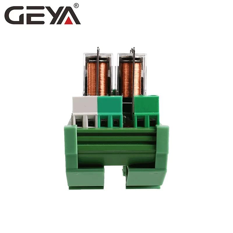 GEYA NGG2R 2 Channel PLC Controller OM Relay 12V 24V with Fuse Protection 1NO1NC SPDT RELAY Plug in