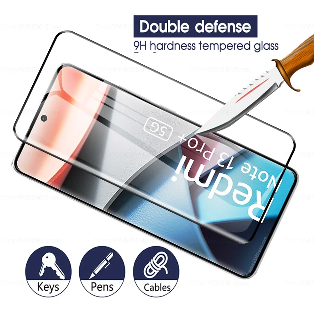 2to1 For Xiaomi Redmi Note 13 Pro Plus 5G Camera Lens Curved Tempered Glass For Xiaomi Redmi Note 13 Pro+ Screen Protector Films