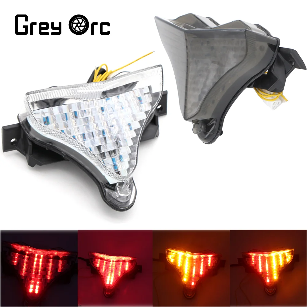 

For YAMAHA YZF R1 YZF-R1 2009-2014 2010 2011 2012 Motorcycle Tail Light Integrated Turn Signals Brake Tail Turn Flasher lamp