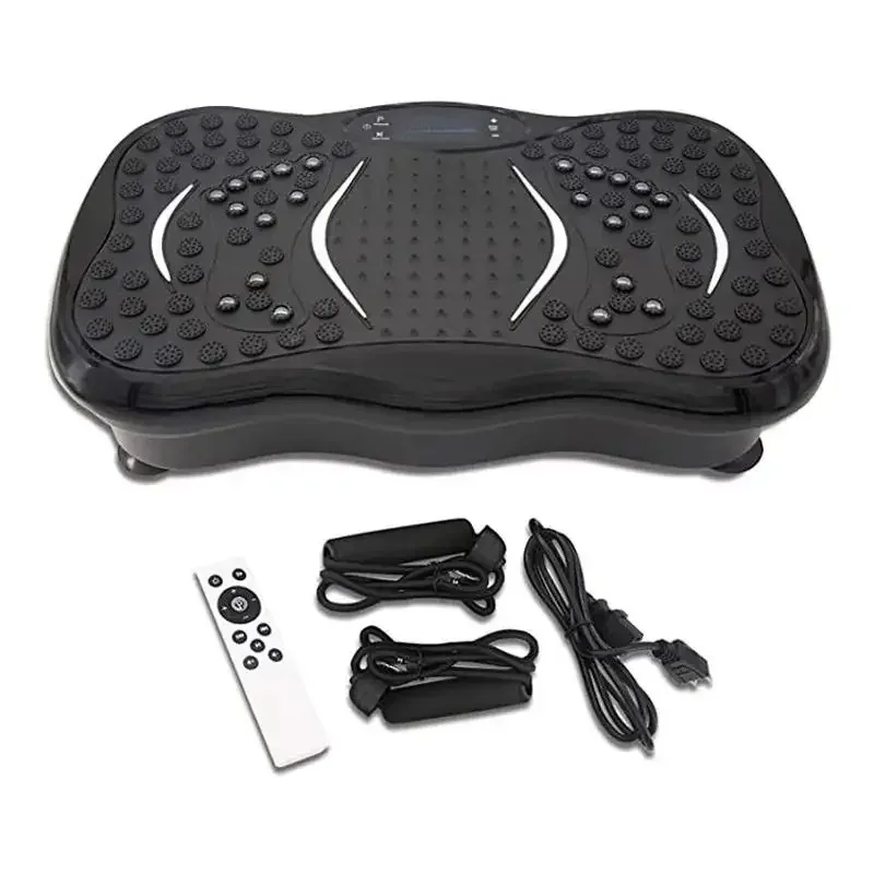 Placa vibratoria de cuerpo completo: plataforma de activación muscular y masaje en el hogar con giro de cintura para bajar de peso, tonificar y relajar