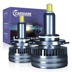 Carshark 9006 HB4 LED Fog Light 360 Degree 30000Lm H1 H7 H8 H9 H11 9005 HB3 9012 Hir2 LED Headlight For Projector High Low Beam