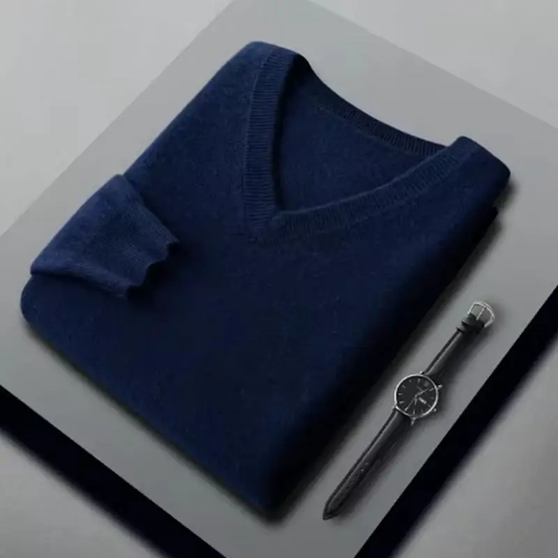 Navy blue V
