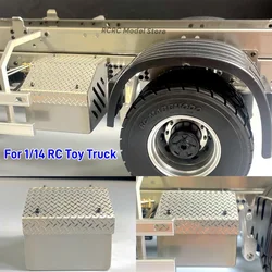 RC 1/14 Tool Box Storage Box Battery Container Toolbox 50*46*46mm For Tamiya 1/14 RC Tractor Truck Parts Accessories