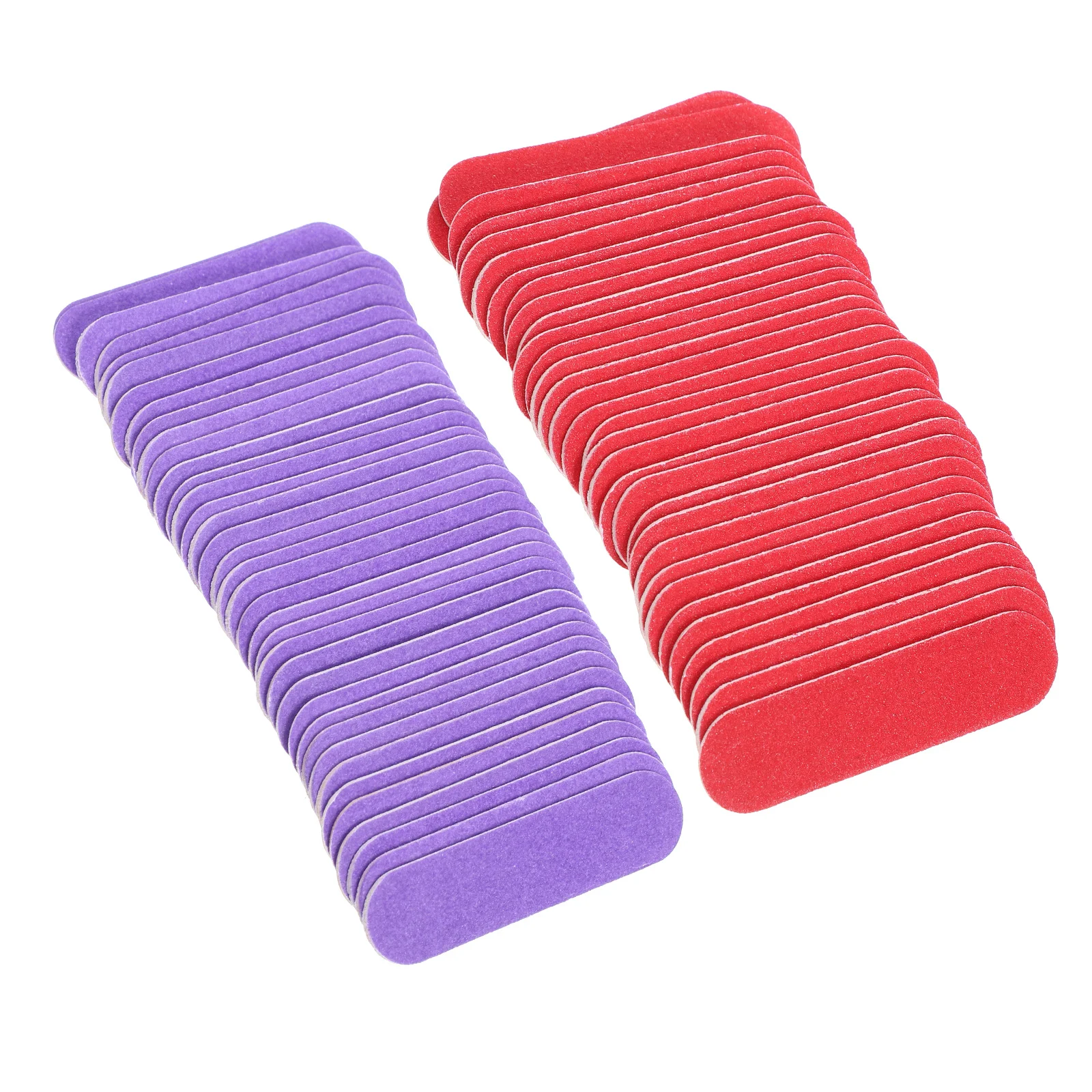 

100Pcs Mini Wooden Disposable Nail Files Printed Colorful Nail Buffers for Natural Nails False Nails Extensions