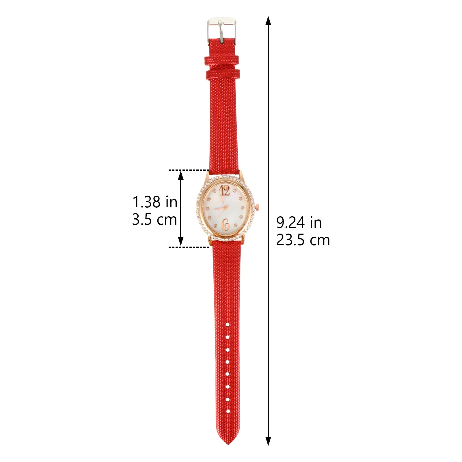 Diamond Quartz Oval Women's Wristwatch Fashion Bracelet Precise Business Strap Watch Women Watches