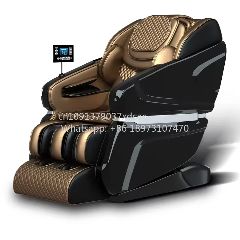 Hot Sale Luxury 4D Sl Track Zero Gravity Auto Portable Folding Neck Shoulder Massage Chair Heating Hot Reclining Body