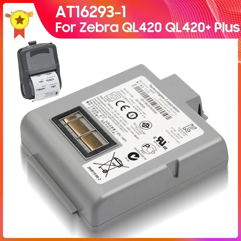AT16293-1 Replacement Battery For Zebra QL420 / QL420+ / QL420 Plus High Quality Batteries 3800mAh