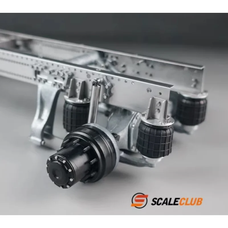 Scaleclub Model Achteras Enkele As Airbag Schorsing Systeem Voor Tamiya Voor Scania Man Actros Volvo Auto Onderdelen Rc Truck