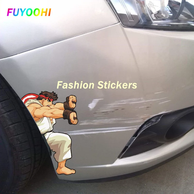 FUYOOHI Funny Stickers for Hadouken Creative Decoration Make Your Car Stand Out with Creative Car Sticker