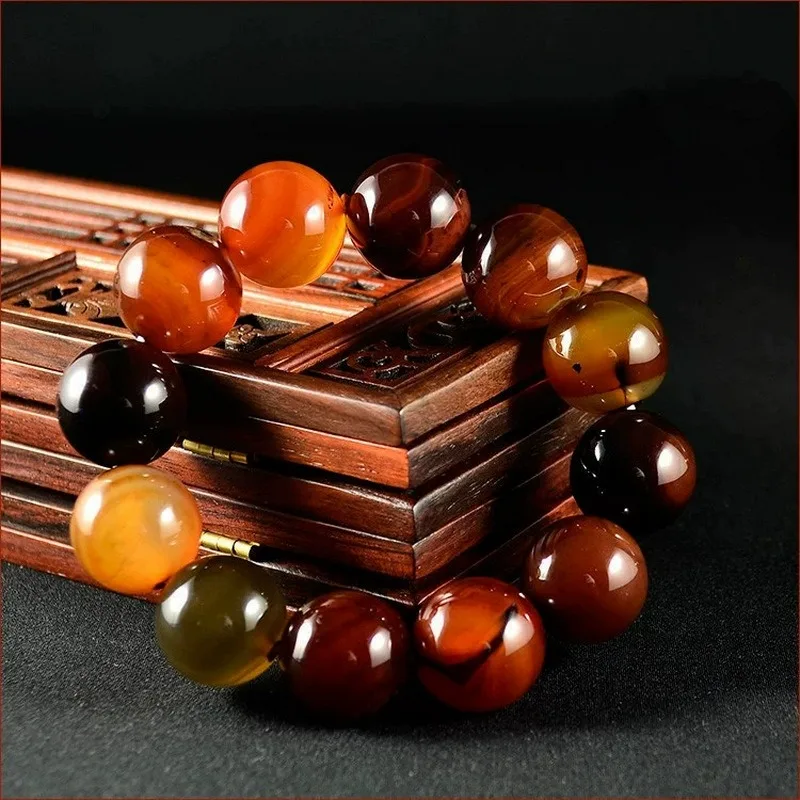 

New Natural Agate Bracelet, Classic Fashion Simple Men's and Women's Bracelets