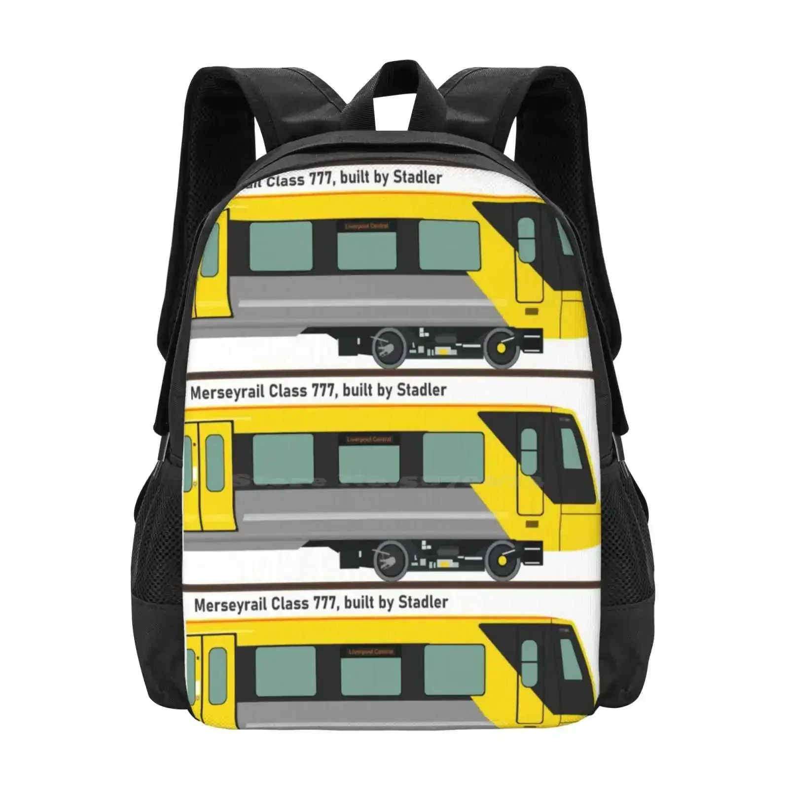 Merseyrail Class 777 Profile School Bags Travel Laptop Backpack Merseyrail Mersey Rail Class 777 001 Merseytravel Mersey