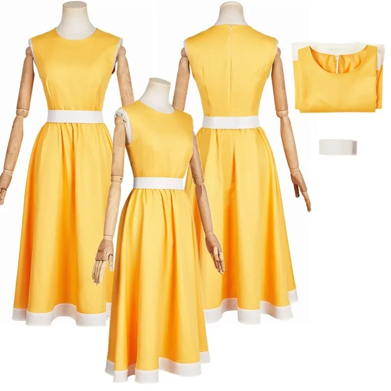 

FC6Riley Cosplay Costume Inside Cartoon Out Disguise Adult Women Sleeveless Dress Belt Outfits Halloween Carnival Party Sui@FC8！