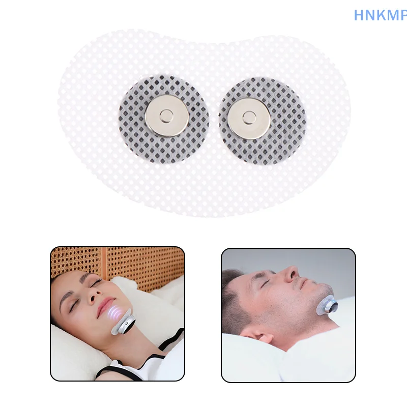 

1 шт. силиконовые электродные прокладки для горла, умные патчи для защиты от спящего и быстрого проглатывания, тест-патч, стимулятор нерва