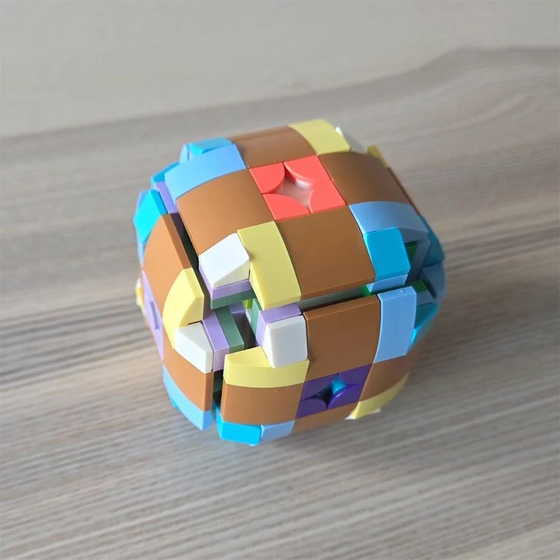 

266 шт. MOC, строительные блоки с орнаментом яйца, рождественский подарок, учебные пособия для координации рук и глаз, детей школьного возраста