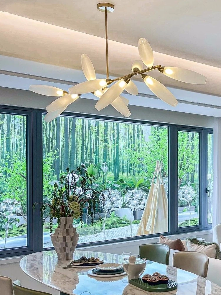 

Luxury Glass lampshade led Restaurant Chandelier lighting Nordic Bar Bedroom kitchen chandeliers dining Room Lamparas de techo