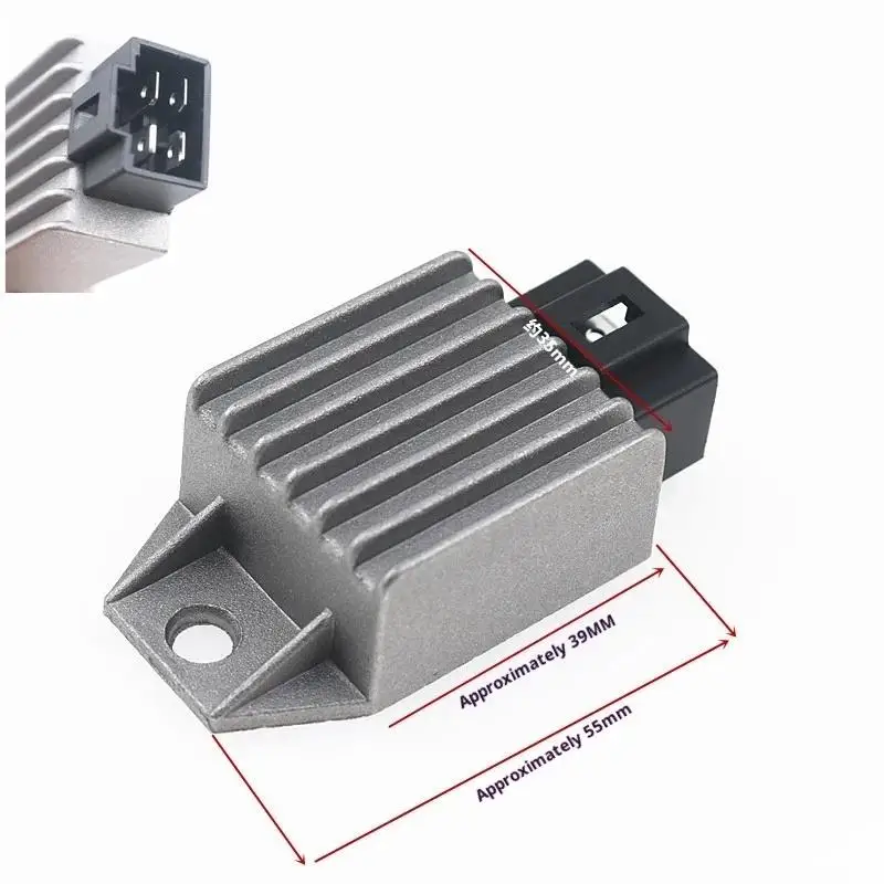 ATV Moped Accessory: 4 Pin Rectifier Regulator for GY6 50 80 125 150CC Dirtbikes