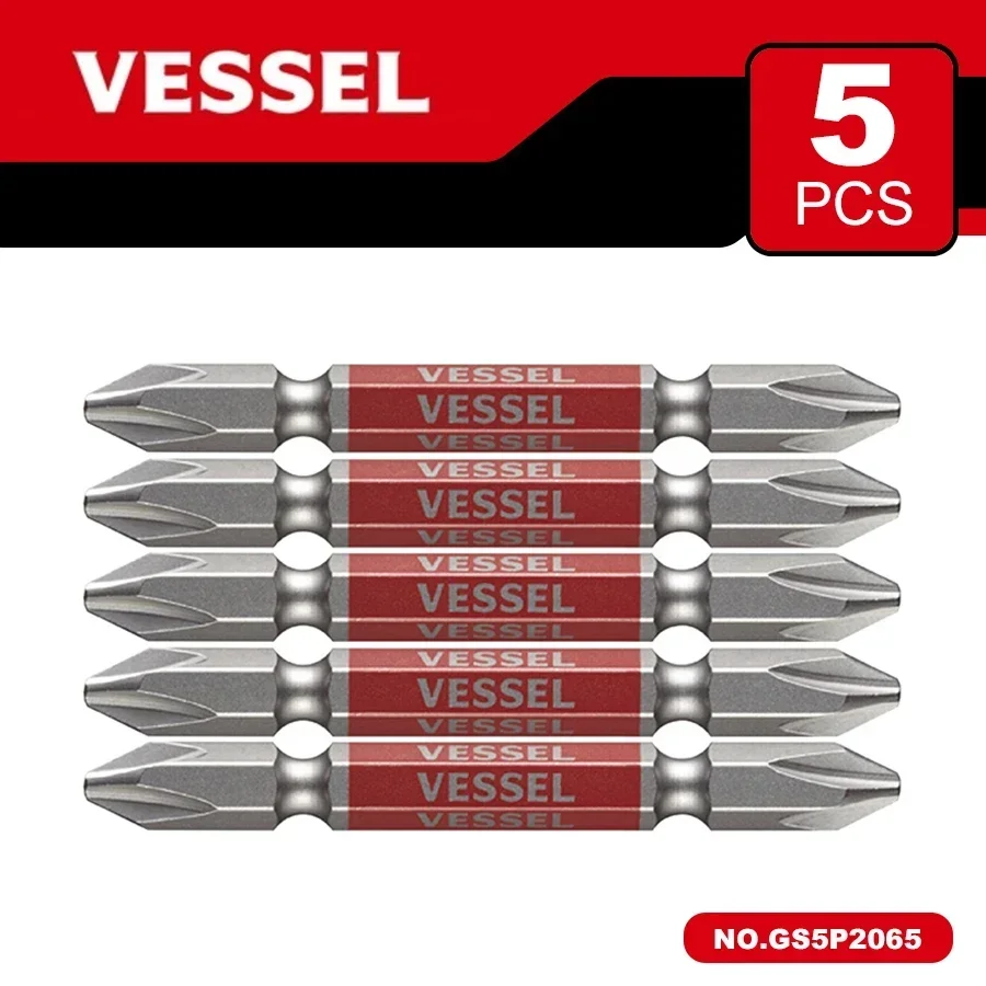 Genuine VESSEL GS5P Japan Tool GO-SAI Screwdriver Bit Set And GS14 Series For Phillips And Slotted Screws