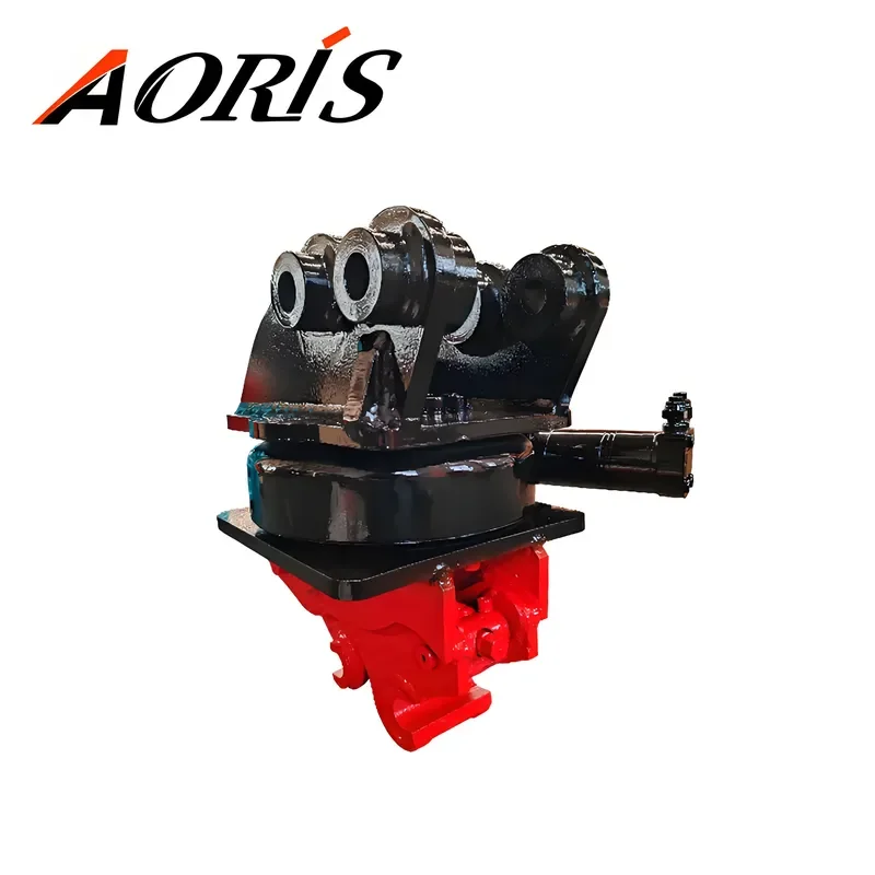 7 Inch Mini Worm Gear Drive Motor for Rotation Quick Hitch 1.5-3.5 Ton
