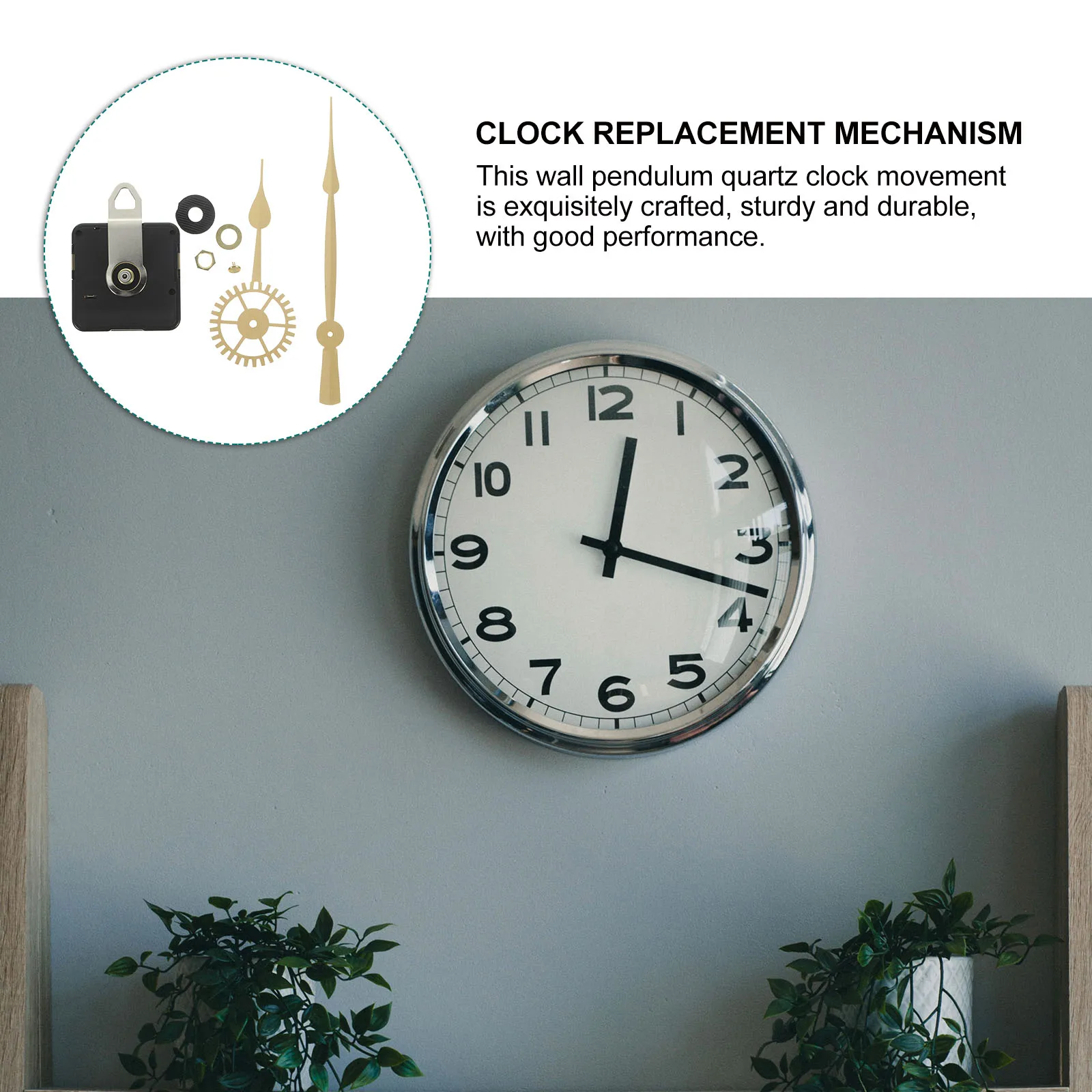 

1 set 1 Set Diy Operated Wall Mechanism Replacement Clock Hands Motor Kit For Clock Hands Motor Kit Home Decor