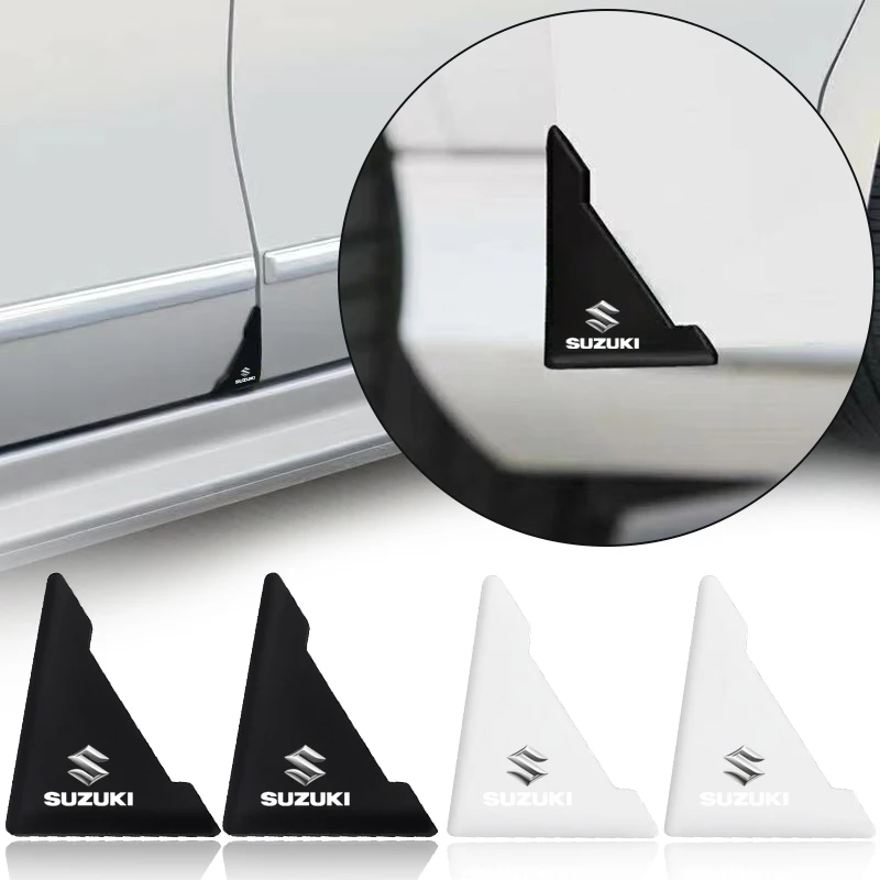 Cubierta de silicona para esquina de puerta de coche, pegatina de protección anticolisión para Suzuki Swift Grand Vitara Jimny Alto AX100 Liana Gsxr
