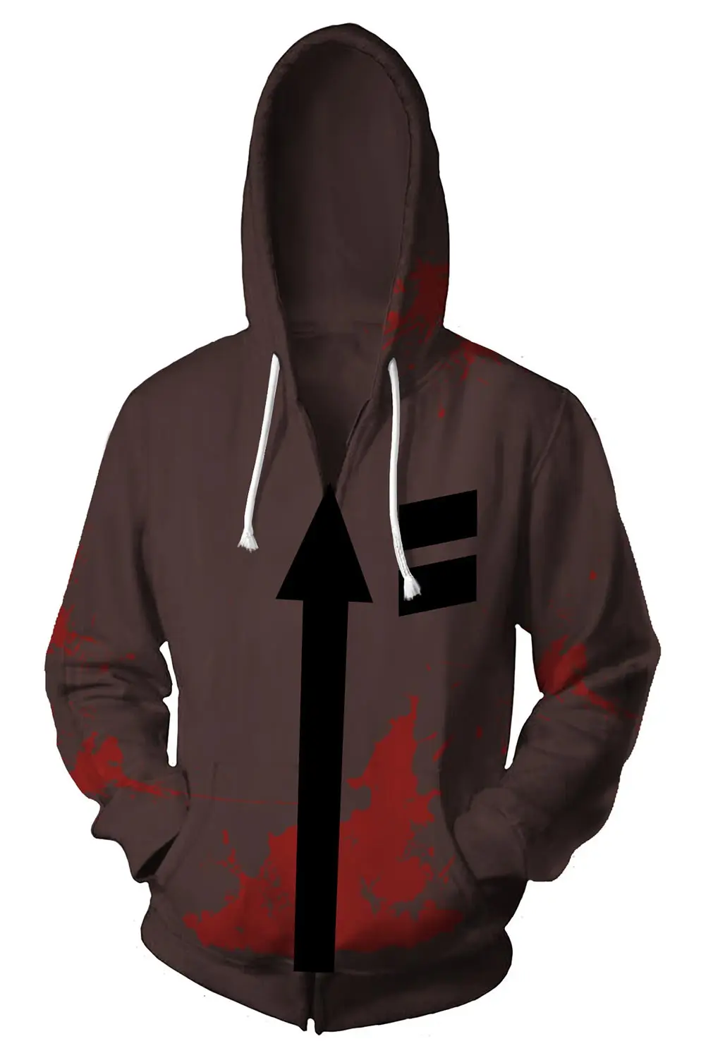 Zack Dawn Cosplay Anime Hoodie, Angels of Death, Zipper Jacket, Coat, Hooded Sweatshirt, Halloween, Carnival Party