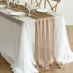 Runner da tavolo di lusso trasparente per matrimoni, rustici, boho, feste, addio al nubilato, compleanni, decorazioni natalizie