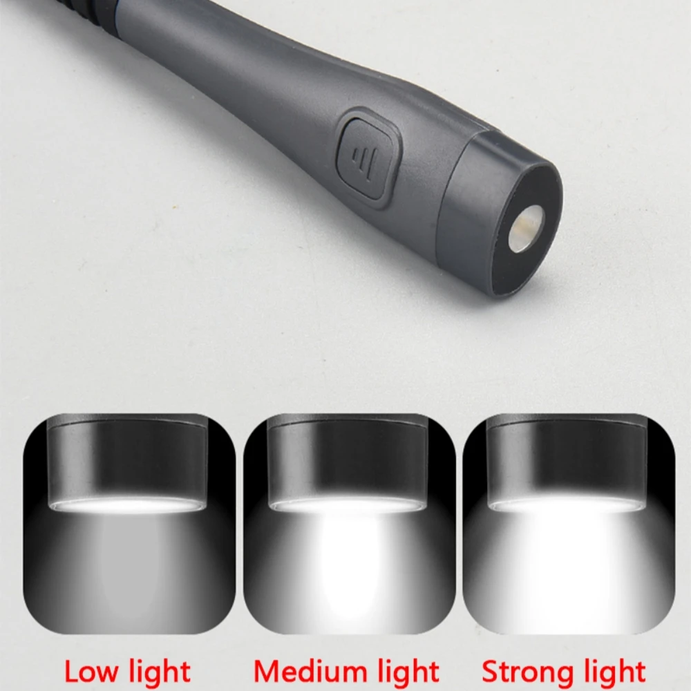 Lampe de Lecture LED Flexible et Réglable, Rechargeable par USB, 3 Couleurs, pour Camping, Réparation, Course à Pied