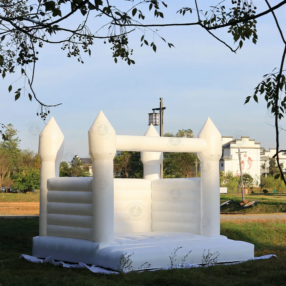 

Outlet White Bounce House Надувной джемпер Белый прыгающий замок Надувной белый прыгающий домик для малышей на продажу