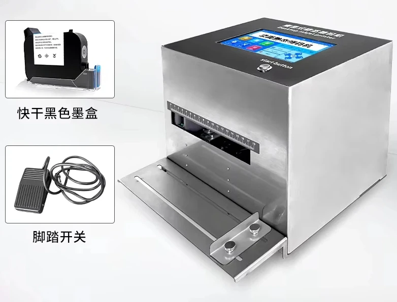 

PJT-I 12.7mm Portable Desktop Static Inkjet Printer Date Batch Code Serial Number Coding Machine Static Inkjet Printer