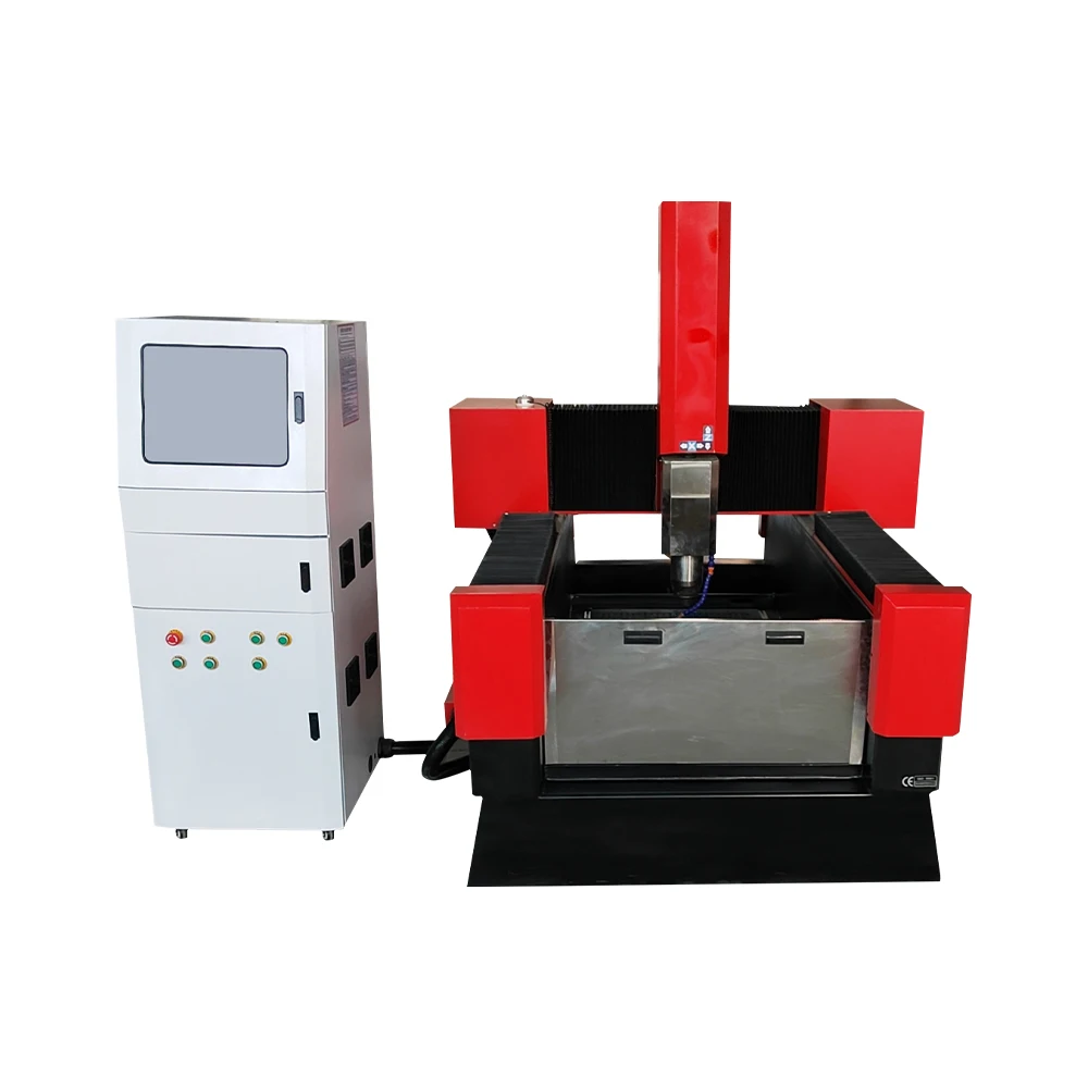 China Heavy Duty Small 9015 CNC Router, 3 Axis Stone Engraver for Marble Granite Tombstone Milling Engraving Fast Shipping