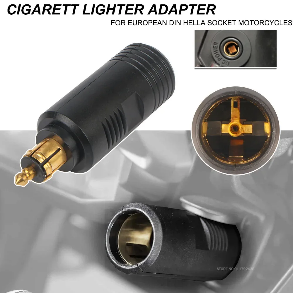 

Cigarette Lighter Adapter For BMW R1200GS R1250GS DC 12V-24V EU Plug Motorcycle Charger DIN Socket Outlet Convert to Car Adapter