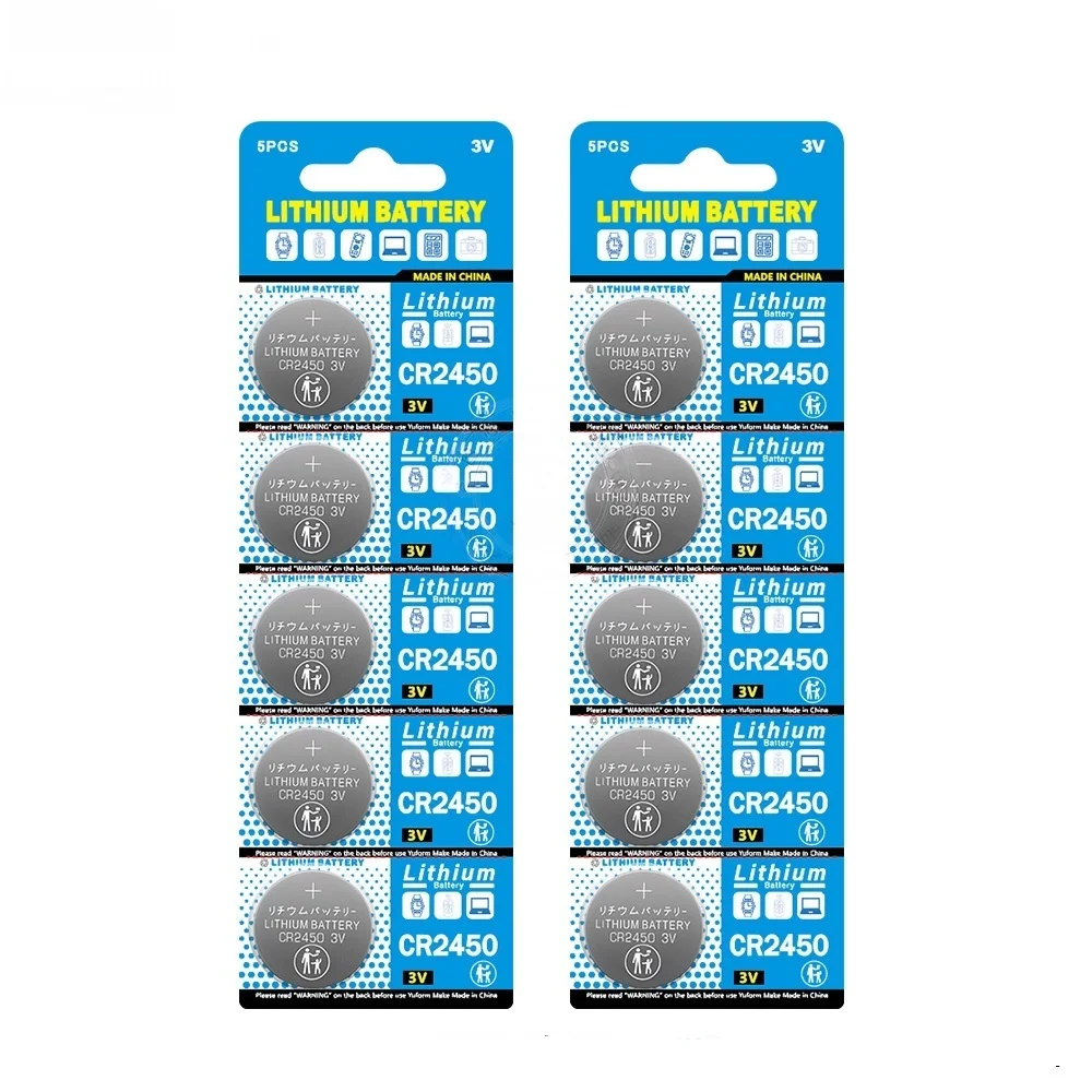 2-30pcs 3V CR2450 Button Batteries CR2450 5029LC LM2450 DL2450 CR2450N BR2450 600mAh Lithium Cell Coin Watch Battery