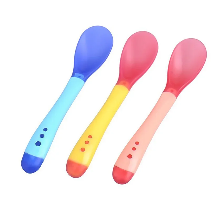 0-5 Years 40 Degree Temperature Sensitive Colour Changing Soft Silicone Baby Complementary Tableware Photographic Accessories