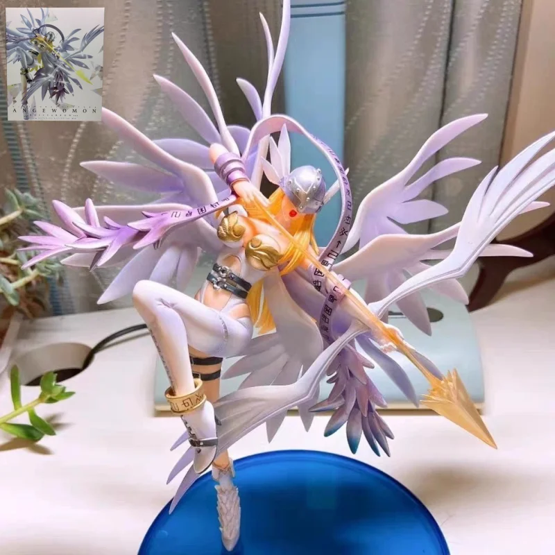 

Фигурка цифрового Аниме Monster Angewomon второго поколения, 23,5-29 см, Yagami Hikari Tailmon, модель куклы, украшения, аниме подарки