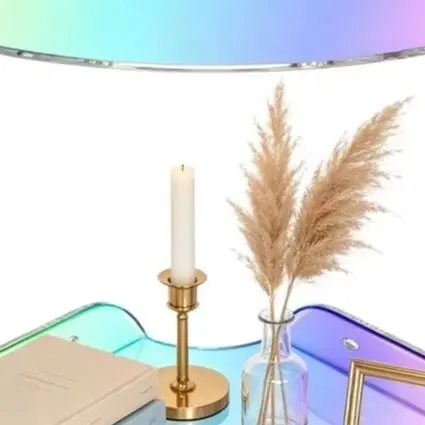 For Modern Living Room Clear Corner Shelves Transparent Display Rack Stylistic Wall Storage Solution Floating Shelves