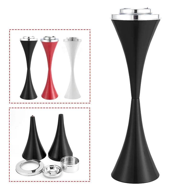 Floor Standing Ashtray with Lid Stainless Steel Anti-Rust Ashtray Smoking Accessories for Home Office Garden Outdoor Decorations