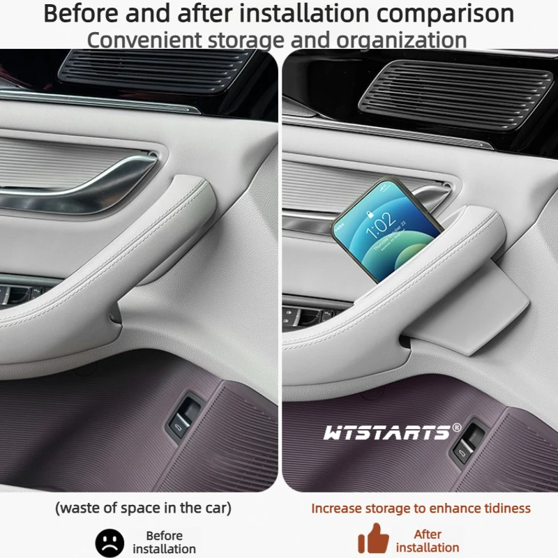 For BYD Seal U DM-i Smart Driving Edition 2020-2025 Car Door Organizer, Car Door Storage Box Solution Non-Slip Accessories